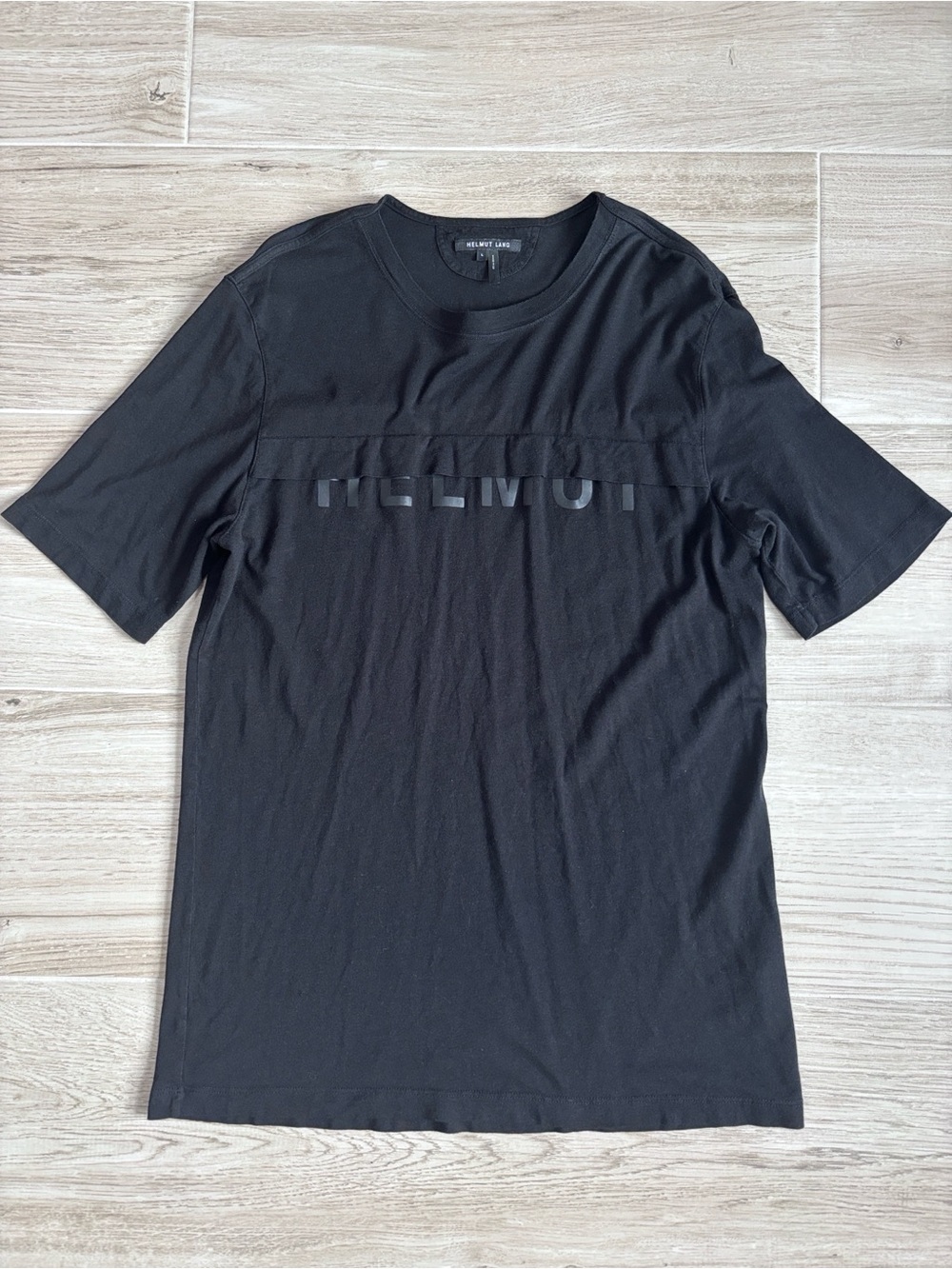 Men’s Helmut Lang Black Short Sleeve T Shirt Size Large